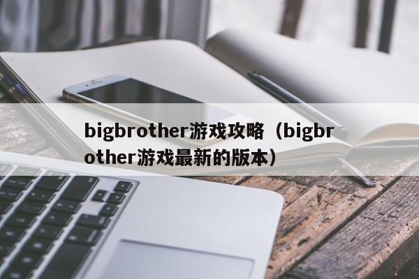 bigbrother游戏攻略（bigbrother游戏最新的版本）