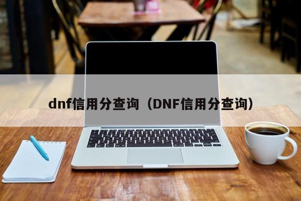 dnf信用分查询（DNF信用分查询）