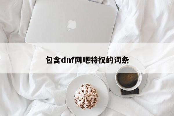 包含dnf网吧特权的词条