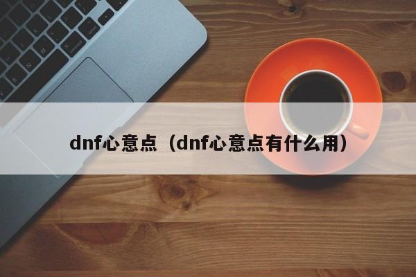 dnf心意点（dnf心意点有什么用）