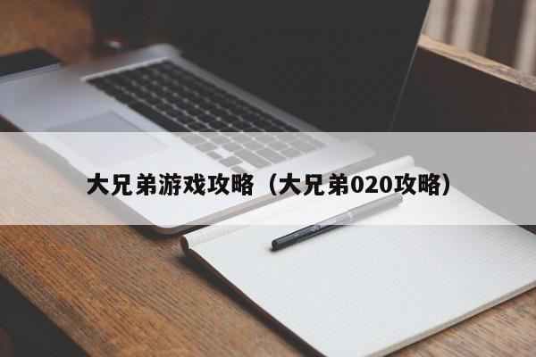 大兄弟游戏攻略（大兄弟020攻略）